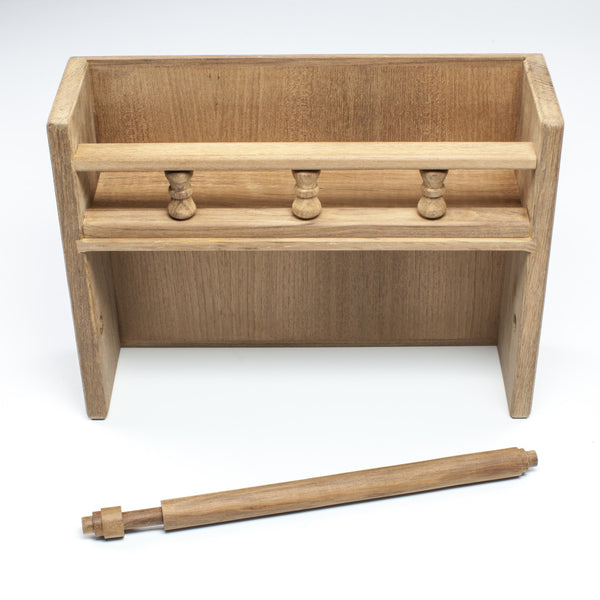 Homeroots Wall Mounted 13.07 " Wood Spice Jar & Rack Set  Wood 478234