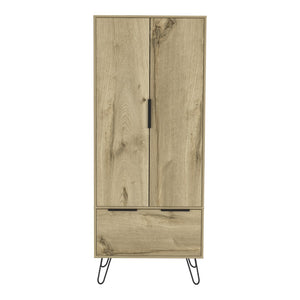 HomeRoots 74" Oak Wood Combo Dresser with Drawer and Cabinet - Stylish Storage Solution for Any Space 478242