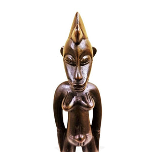 Homeroots 6" Brown Figurine Tabletop Sculpture - Stylish Decorative Accent For Modern Home Décor And Fashion  Manufactured Wood 478245