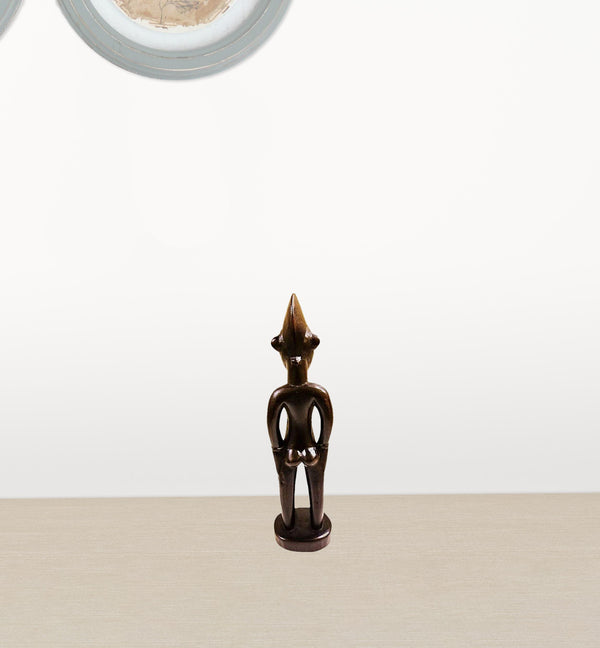 Homeroots 6" Brown Figurine Tabletop Sculpture - Stylish Decorative Accent For Modern Home Décor And Fashion  Manufactured Wood 478245