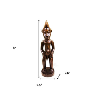 Homeroots 6" Bronze Welcome Sculpture Tabletop Sculpture  Manufactured Wood 478246