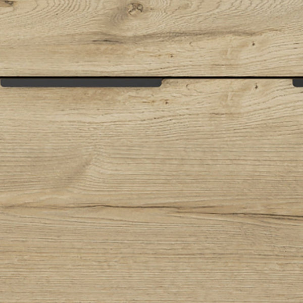 Homeroots 47" Brown And Black Four Drawer Double Dresser  Manufactured Wood 478260