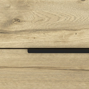 Homeroots 22" Oak Two Drawer Faux Wood Nightstand   478278