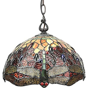 HomeRoots Red Glass Two Light Dimmable Chandelier Bold Statement Fixture for Living Rooms 478305