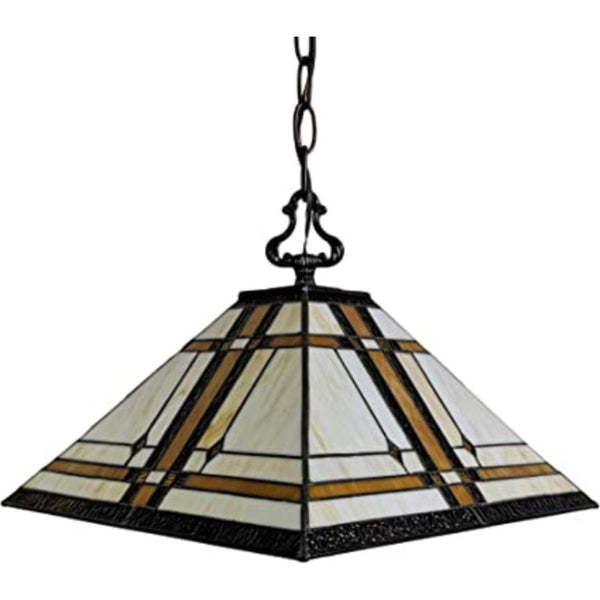 HomeRoots Brown Glass Two Light Dimmable Chandelier with Elegant Shaded Ceiling Fixture 478306