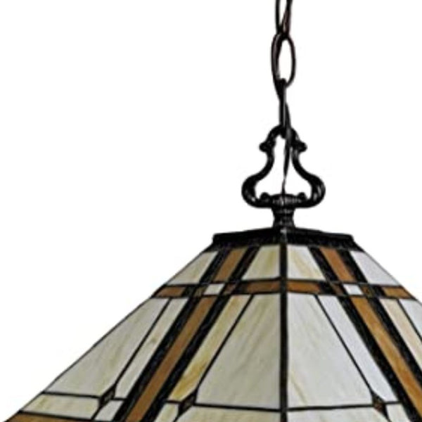 Brown Glass Two Light Dimmable Chandelier with Elegant Shaded Ceiling Fixture