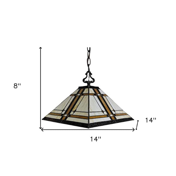 Brown Glass Two Light Dimmable Chandelier with Elegant Shaded Ceiling Fixture
