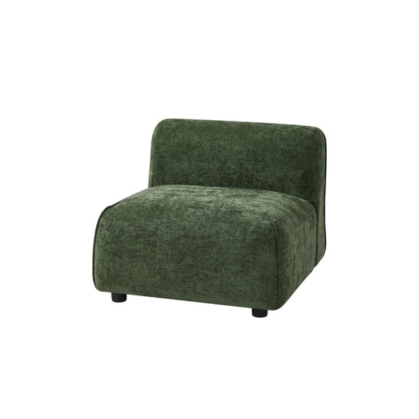 English Elm Modern Curved Accent Chair Plush Cloud Cushioning Sculptural Form for Any Room N767P399473G