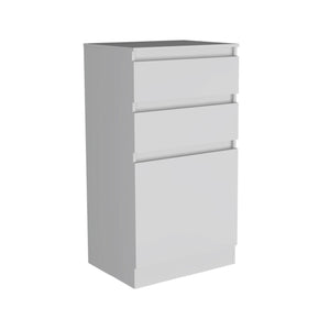 Homeroots 23" White Two Drawer Standard Chest  Manufactured Wood 478397