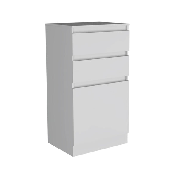 Homeroots 23" White Two Drawer Standard Chest  Manufactured Wood 478397