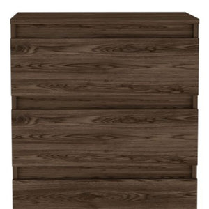Homeroots 23" Dark Brown Two Drawer Standard Chest  Manufactured Wood 478398