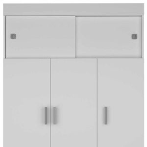 Homeroots 47" White Two Drawer Combo Dresser  Manufactured Wood 478409