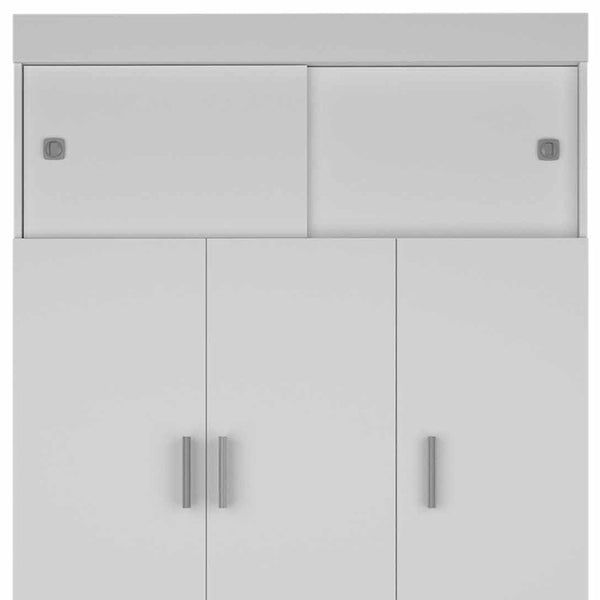 Homeroots 47" White Two Drawer Combo Dresser  Manufactured Wood 478409