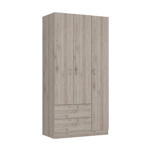 Homeroots 71" Light Gray Manufactured Wood Two Drawer Combo Dresser  Manufactured Wood 478411