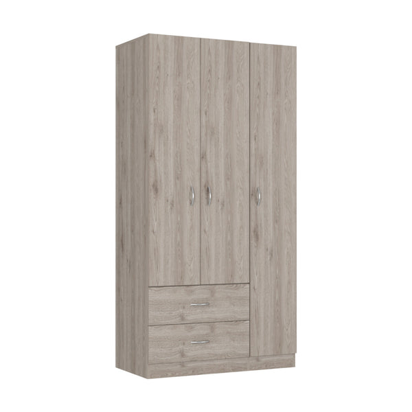 Homeroots 71" Light Gray Manufactured Wood Two Drawer Combo Dresser  Manufactured Wood 478411