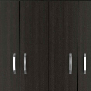 Homeroots 47" Black Three Drawer Combo Dresser  Manufactured Wood 478415