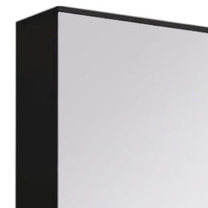 HomeRoots Black Modern Shoe Rack with Full-Length Mirror - 10-Pair Storage for Entryway, Closet & Bedroom 478439