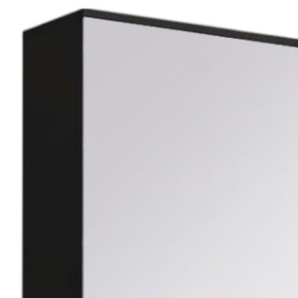 HomeRoots Black Modern Shoe Rack with Full-Length Mirror - 10-Pair Storage for Entryway, Closet & Bedroom 478439
