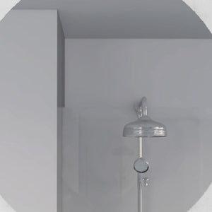 Homeroots 24" Clear Square Framed Bathroom Over Vanity Mirror  Particle Board 478452