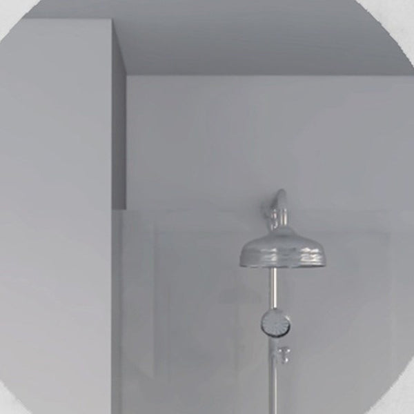 Homeroots 24" Clear Square Framed Bathroom Over Vanity Mirror  Particle Board 478452