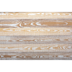 Homeroots 5" X 48" Thermo Treated Natural Brown And Whitewash Wood Wall Plank Set  Manufactured Wood 478462