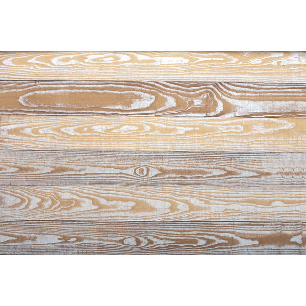 Homeroots 5" X 48" Thermo Treated Natural Brown And Whitewash Wood Wall Plank Set  Manufactured Wood 478462