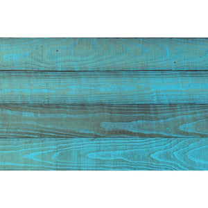 Homeroots 5" X 48" Thermo Treated Aqua Coastal Blue Wood Wall Plank Set  Manufactured Wood 478464