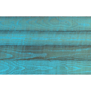 Homeroots 5" X 48" Thermo Treated Aqua Coastal Blue Wood Wall Plank Set  Manufactured Wood 478464