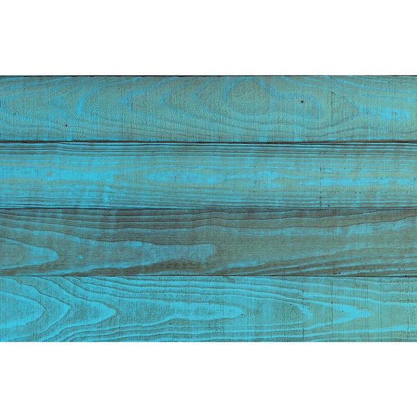 Homeroots 5" X 48" Thermo Treated Aqua Coastal Blue Wood Wall Plank Set  Manufactured Wood 478464
