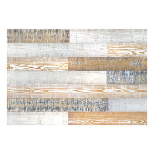 Homeroots 5" X 48" Thermo Treated White Gray And  Whitewash Mixed Color Wood Wall Plank Set  Manufactured Wood 478477