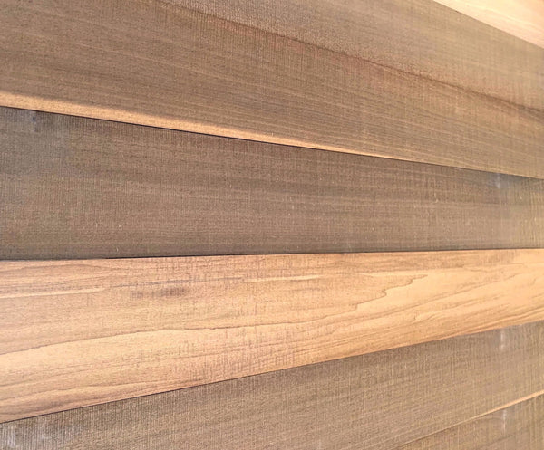 Homeroots 5" X 48" Thermo Treated Brown Rustic Wood Large Wall Plank Set  Manufactured Wood 478480