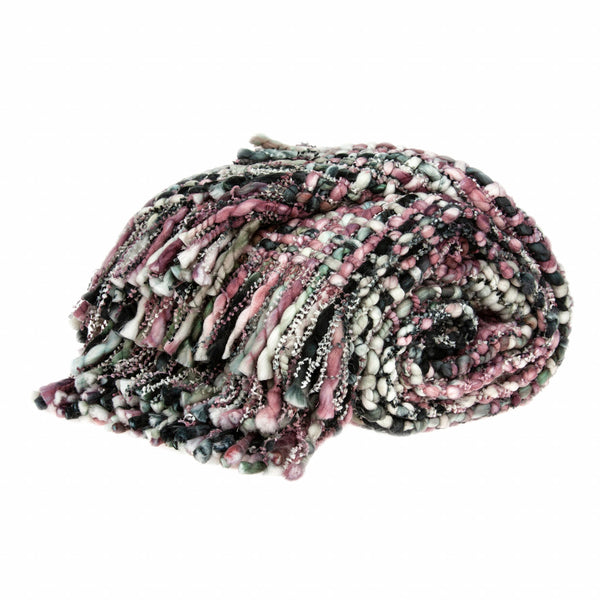 Homeroots 52" X 67" Pink And Black Woven Acrylic Throw Blanket  Acrylic 478504