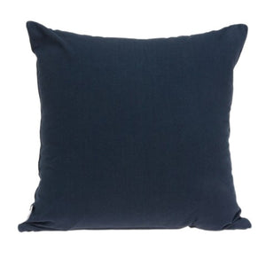 Homeroots 20" Blue And White Cotton Throw Pillow - Stylish, Soft, And Durable Accent For Home Decor Bliss   478564