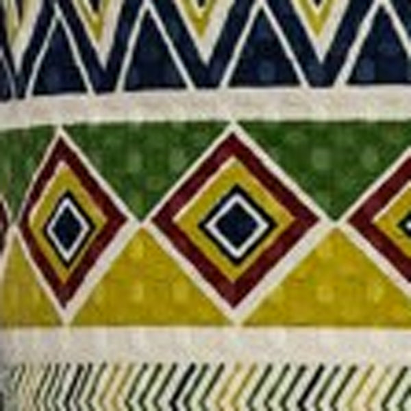 Homeroots 20" Vibrant Green And Yellow Cotton Throw Pillow With Charming Tassels For Home Décor Accent   478566