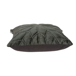 Homeroots 20" Gray Cotton Blend Throw Pillow - Stylish Accent For Sofa, Chair, Or Bed - Durable Decorative Comfort   478571