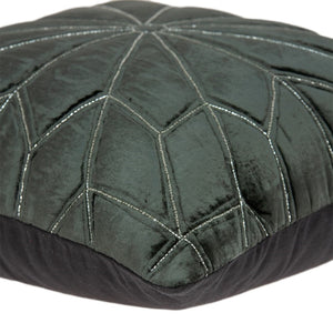 Homeroots 20" Gray Cotton Blend Throw Pillow - Stylish Accent For Sofa, Chair, Or Bed - Durable Decorative Comfort   478571