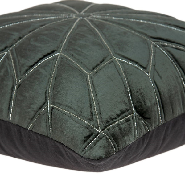 Homeroots 20" Gray Cotton Blend Throw Pillow - Stylish Accent For Sofa, Chair, Or Bed - Durable Decorative Comfort   478571