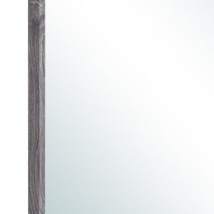 Homeroots 35" Dark Gray Wood Framed Accent Mirror  Chip Board,Mdf,Plywood ,Paper Veneer 478618