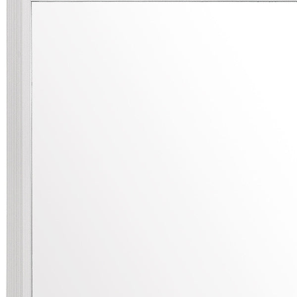 Homeroots 35" White Framed Dresser Mirror  Chip Board,Mdf,Plywood ,Paper Veneer 478619