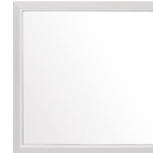 Homeroots 35" White Framed Dresser Mirror  Chip Board,Mdf,Plywood ,Paper Veneer 478619