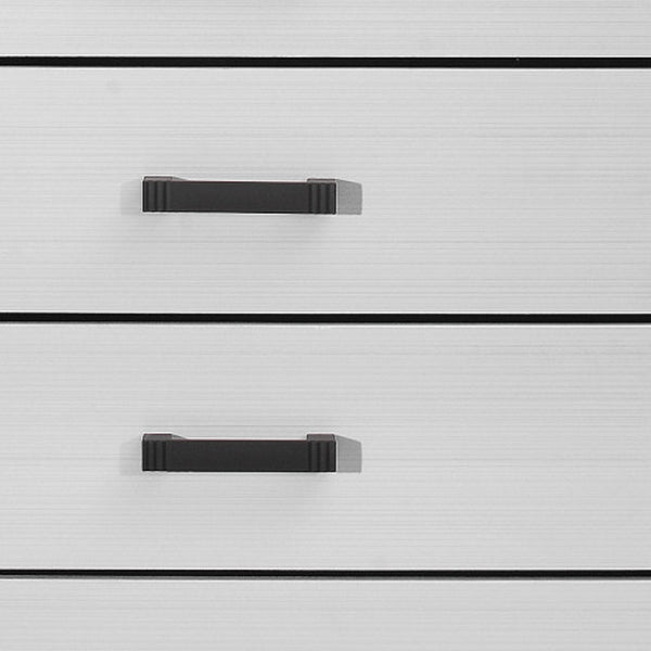 Homeroots 31" White Wood Five Drawer Standard Chest  Solid And Manufactured Wood 478638