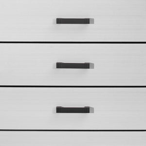 Homeroots 31" White Wood Five Drawer Standard Chest  Solid And Manufactured Wood 478638