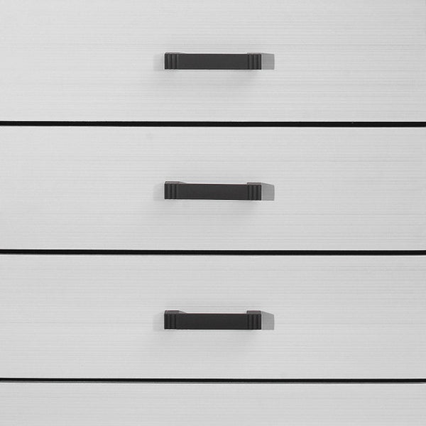 Homeroots 31" White Wood Five Drawer Standard Chest  Solid And Manufactured Wood 478638