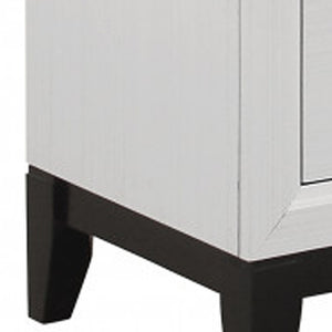 Homeroots 58" White Solid Wood Six Drawer Double Dresser  Solid Wood 478652