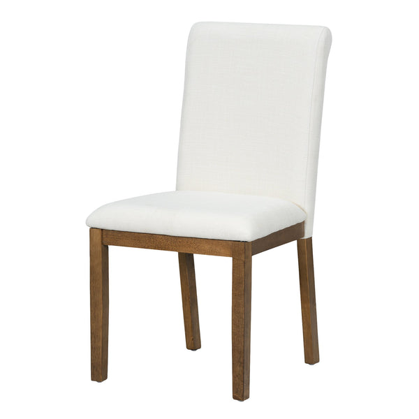 English Elm TOPMAX 76-inch Extendable Trestle Dining Set with 18" Removable Leaf, Upholstered Chairs & Bench Dark Brown SP000048AAD