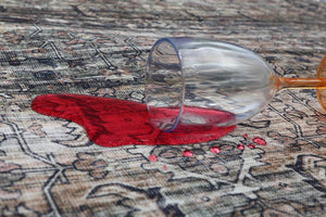 Homeroots 8' X 10' Blue Oriental Distressed Stain Resistant Area Rug  Polyester 478946