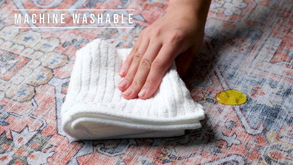 Homeroots 5' X 8' Rust Oriental Distressed Stain Resistant Area Rug  Polyester 478951