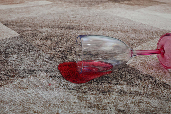 Homeroots 5' X 8' Brown Geometric Stain Resistant Area Rug  Polyester 478960