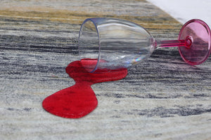 Homeroots 8' X 10' Gold Abstract Stain Resistant Area Rug  Polyester 478964