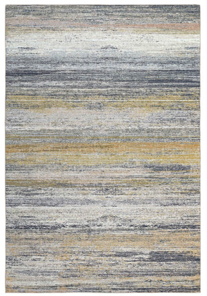 Homeroots 8' X 10' Gold Abstract Stain Resistant Area Rug  Polyester 478964